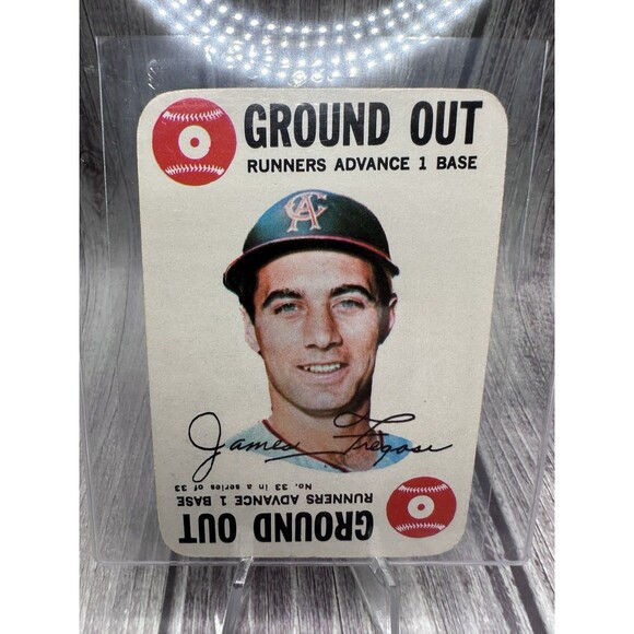1968 Topps - Game Jim Fregosi #33 California Angels Ground Out CGC Authentic - Picture 3 of 9